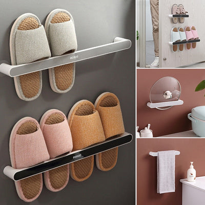 Wall-mounted Bathroom Slipper Organizer